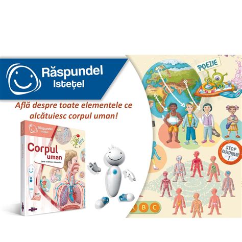 Carte Interactiva Ani Corpul Uman Raspundel Istetel Bebe Tei