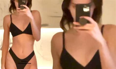 Kendall Jenner Flaunts Her Enviable Physique While Plugging Sister Kim