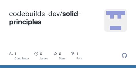 Github Codebuilds Devsolid Principles