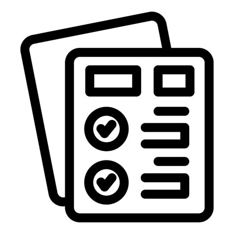 Icon Of Paperwork Showing Completing Tasks With Check Marks On