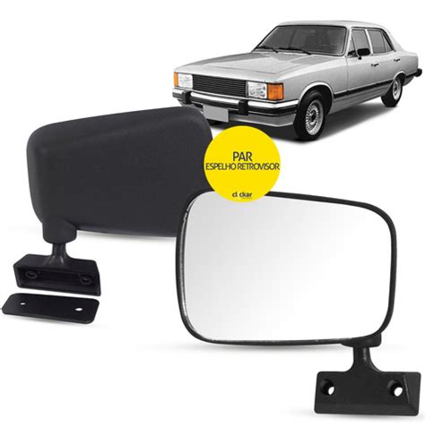 Par Espelho Retrovisor Opala Caravan Chevette Marajo A