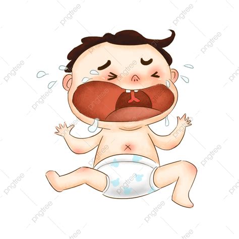 Cartoon Baby Crying Pictures Png Hd Transparent Image And Clipart Image