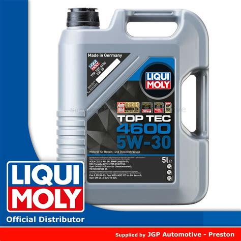 Liqui Moly Top Tec 4600 5w 30 Fully Synthetic Motor Oil 5l For Sale