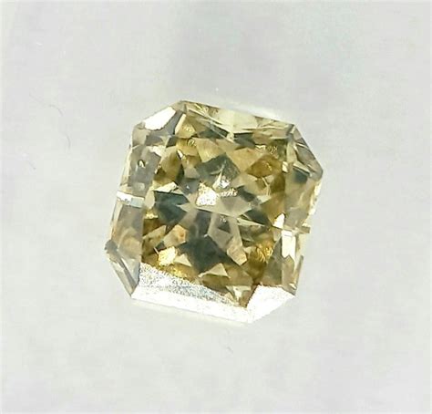 1 Pcs Diamond 1 35 Ct Radiant Fancy Brownish Yellow Catawiki