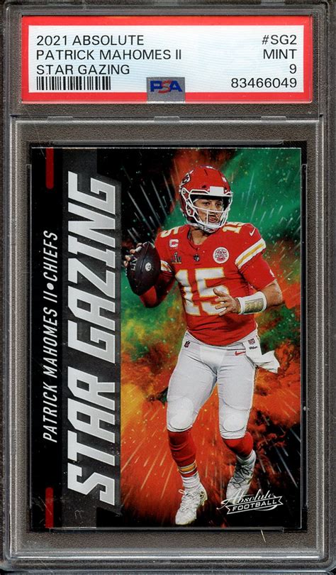 Lot Detail 2021 PANINI ABSOLUTE STAR GAZING SG2 PATRICK MAHOMES II