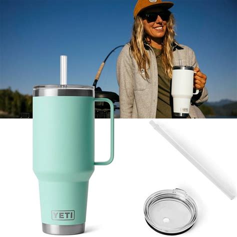 YETI Rambler Straw Mug SEAFOAM 1242ml 42oz Birstall