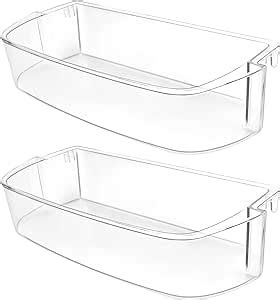 Amazon 2 Pack Upgrade WPW10710203 Refrigerator Door Shelf Bin