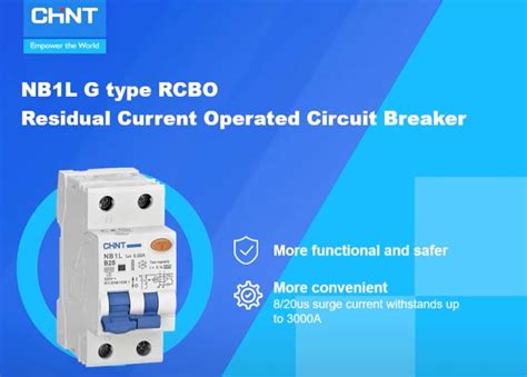 Residual Current Operated Circuit Breaker Rcbo Function And Application