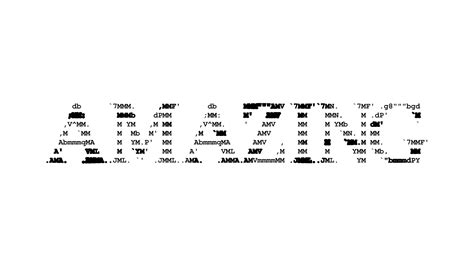 Amazing Ascii Word Animation Loop On White Background Ascii Code Art Symbols Typewriter In And