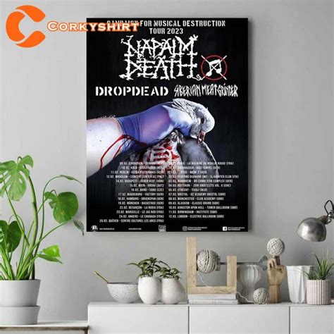 Campaign For Musical Destruction Tour 2023 Wall Art Poster