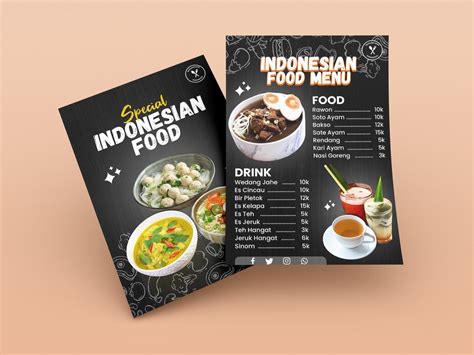 Desain Menu Makanan Menarik Dan Pengiriman Cepat