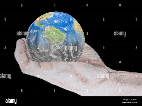 Influence Of Human Race Destroys Planet Earth Stock Photo Alamy