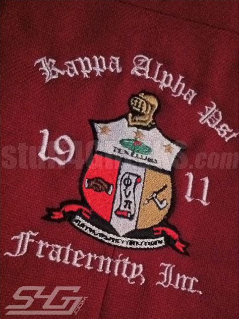 Kappa Alpha Psi Embellished Crest Blazer, Crimson-PRE-BLZR-K