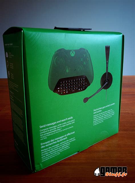 test boite Microsoft Chatpad pour manette Xbox One ou PC – GamerStuff