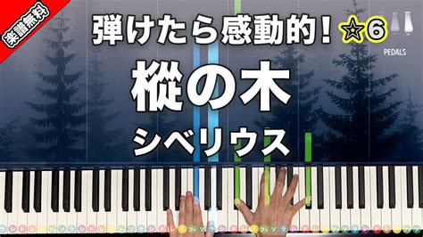 「樅の木」シベリウス【弾けたら感動的！動画で分かるピアノの弾き方】6 楽譜無料 Youtube