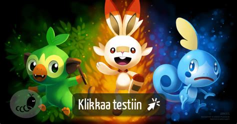 Testaa Mikä pokemon olet D Testimato