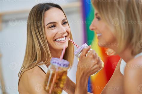 LGBT Lesbian Couple Love Moments In The Kitchen Happiness Concept 15884659 Stock Photo At Vecteezy