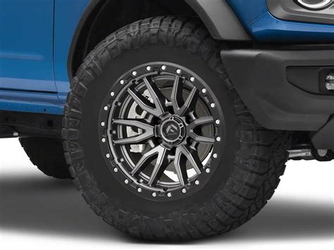 Fuel Wheels Ranger Rebel Matte Gunmetal With Black Bead Ring 6 Lug