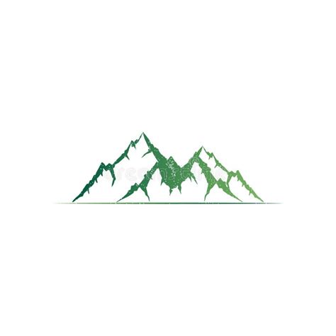 Mountain Peak Logo Design Applied for Nature Company. Stock Vector ...