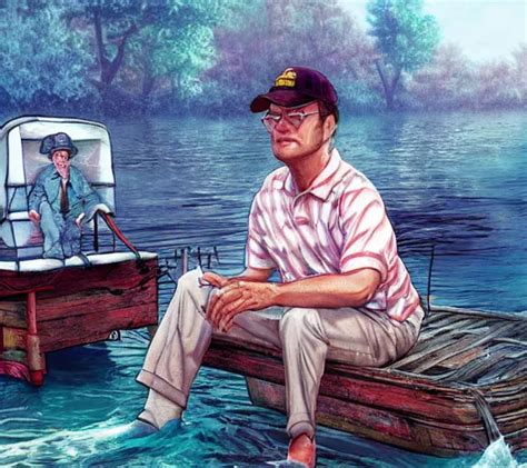 Tom Hanks As Forrest Gump Sitting In A Giant Shrimp Stable Diffusion