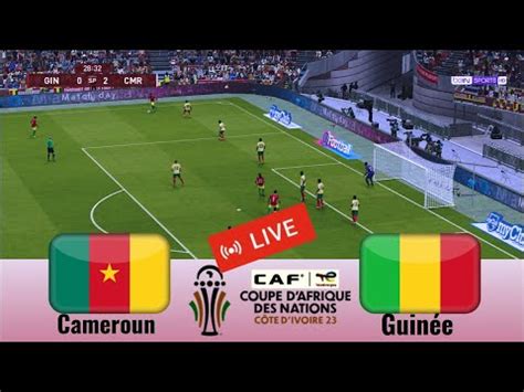 Match Cameroun Vs Guin E En Direct Coupe D Afrique Des Nations Match