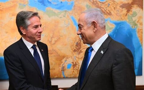 Netanyahu Dan Blinken Gelar Pertemuan Pribadi Di Yerusalem