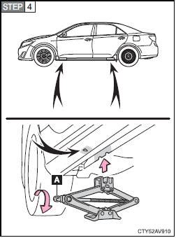 Toyota Camry Replacing A Flat Tire If You Have A Flat Tire Steps