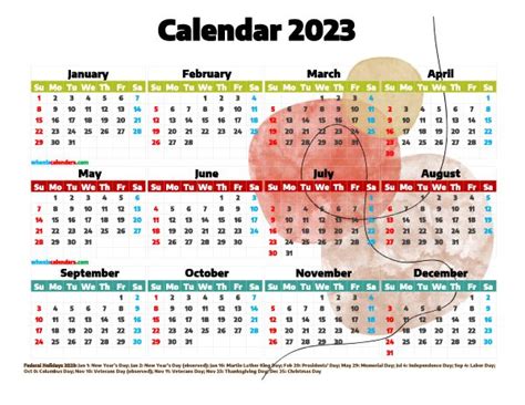 New 2023 Calendar Easter Photos – Calendar With Holidays Printable 2023