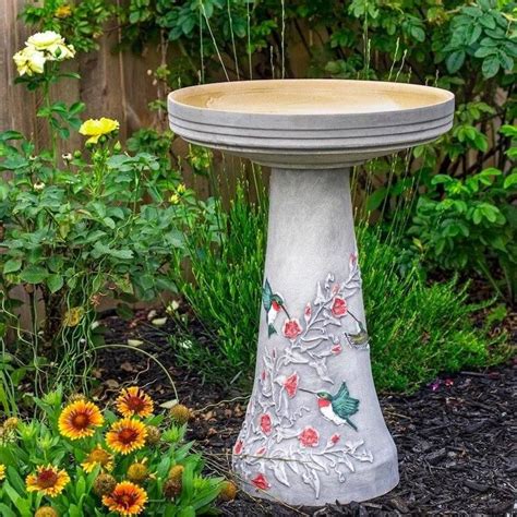 Hummingbird Bird Bath Lock Top In Bird Bath Bird Baths Homemade