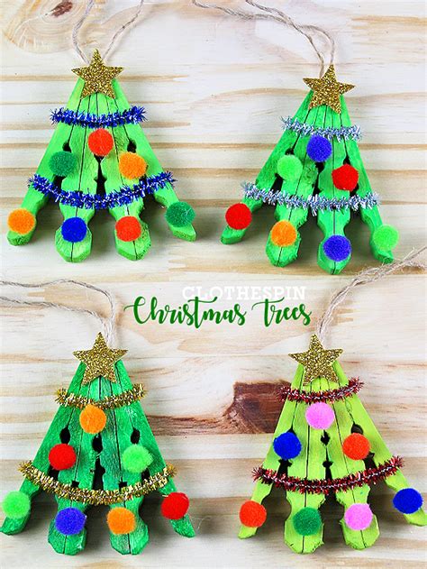 Clothespin Christmas Tree Craft Xmas Crafts Christmas Clothespins Christmas Ornament Crafts