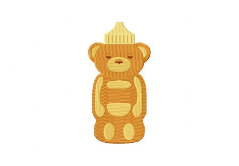 Honey Bear Bottle Embroidery Design – Daily Embroidery