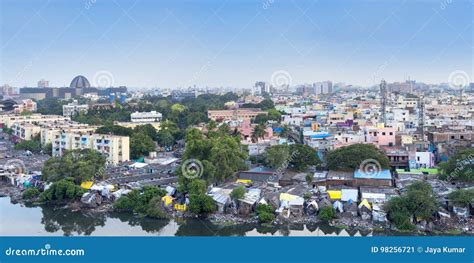 Aerial Panoramic Cityscape View of Chennai, Tamil Nadu, India Editorial ...