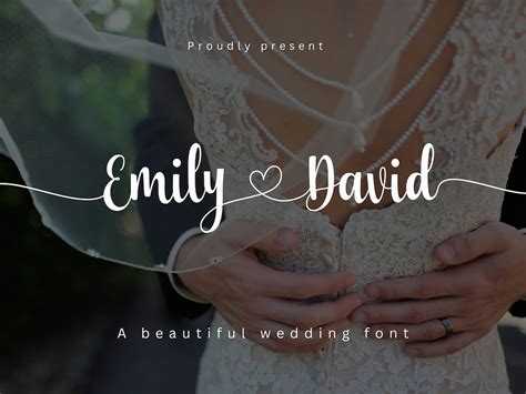 Connecting Heart Font With Long Tails Wedding Fontsfont With Etsy