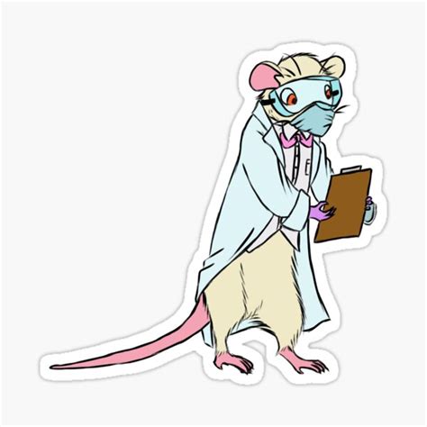 Lab Rat Sticker For Sale By Milomadethis298 Redbubble