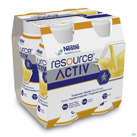 RESOURCE ACTIV VANILLE TROPICALE 4 X 200 ML Pharmacodel