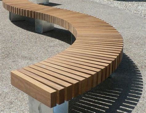 Outdoormodern Outdoor Bench Curved Outdoor Bench With Back Round Bench