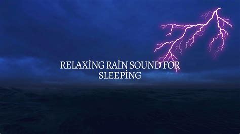 Perfect Rain Sound With Thunder Relaxing Rain Sound For Sleeping