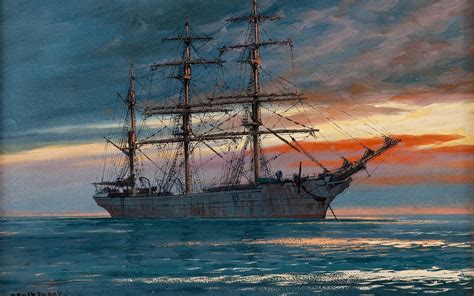 Обои корабль, море на рабочий стол