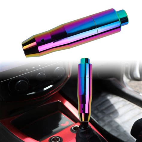 Universal Neo Chrome Aluminum Alloy Automatic Car Gear Stick Shift Knob