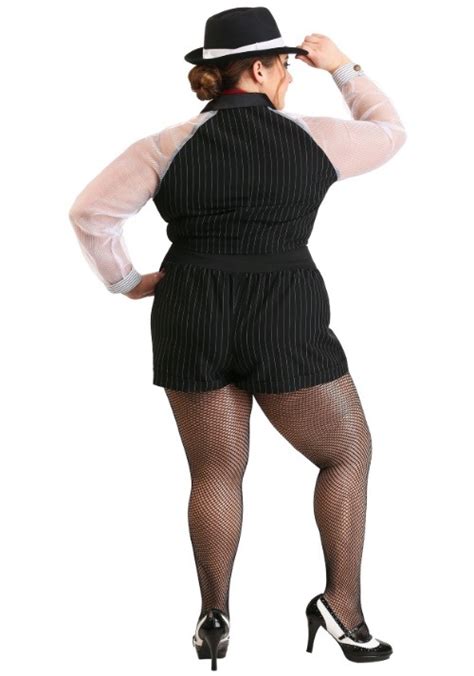 Plus Size Gangster Gal Women S Costume