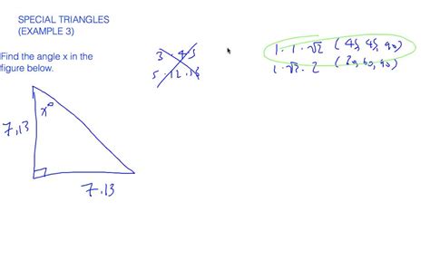 Special Triangles Example 2 Numerade