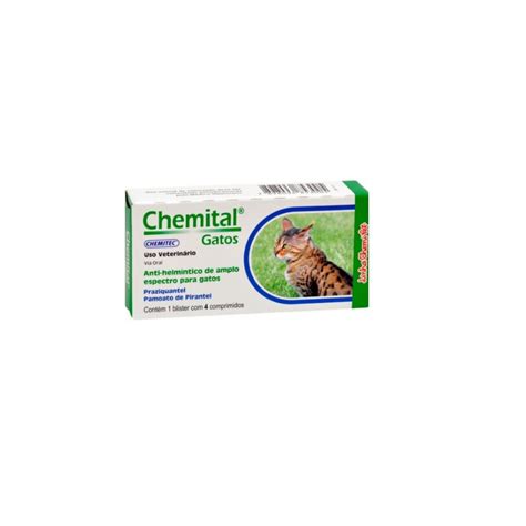 Vermifugo Para Gatos Chemitec Comprimidos Shopee Brasil