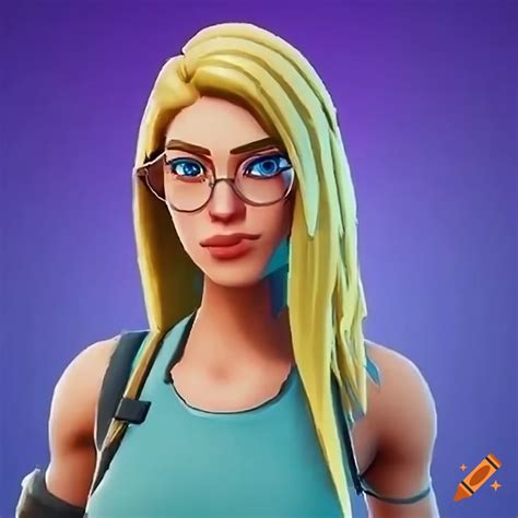 Blonde Haired Fortnite Character With Glasses On Craiyon