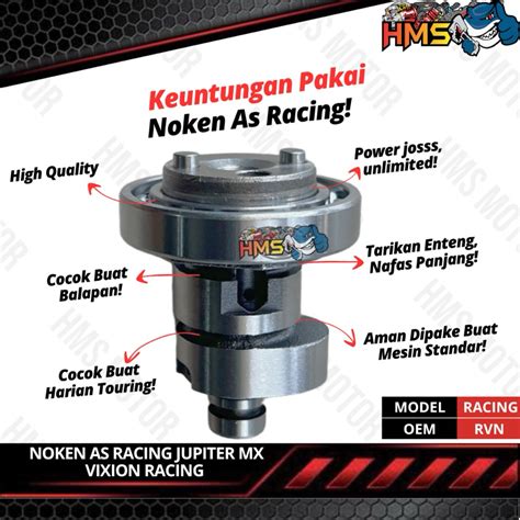 Jual Noken As Racing Jupiter Mx Vixion Racing Cocok Untuk Harian