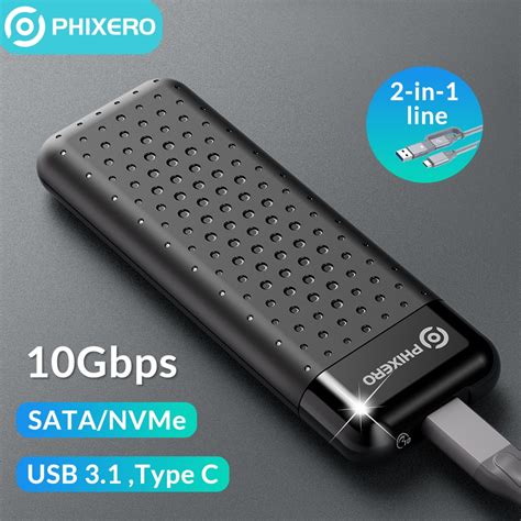 PHIXERO M 2 NVME SSD NGFF SATA M2 USB 3 1 C