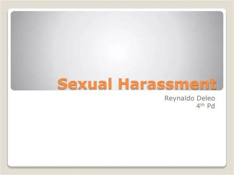 Ppt Sexual Harassment Powerpoint Presentation Free Download Id 1934410