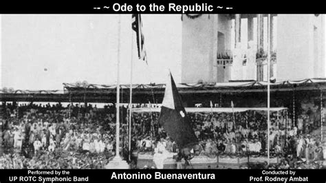 Antonino Buenaventura Ode To The Republic 1949 Youtube