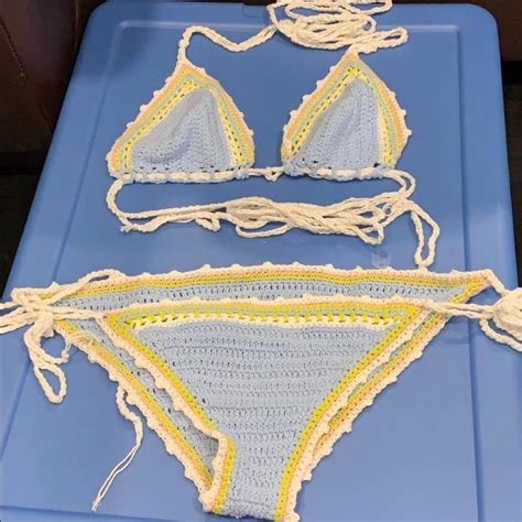 Crochet Bikini Set Depop