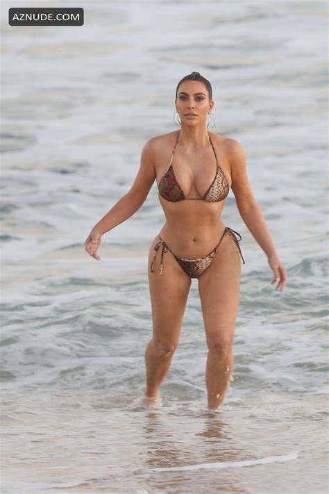 Kim Kardashian Spotted In A Bikini After Filming Kuwtk In Malibu Aznude