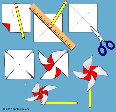 How To Make A Paper Windmill Origami